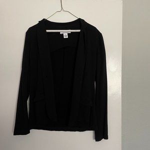 Black collared sweater